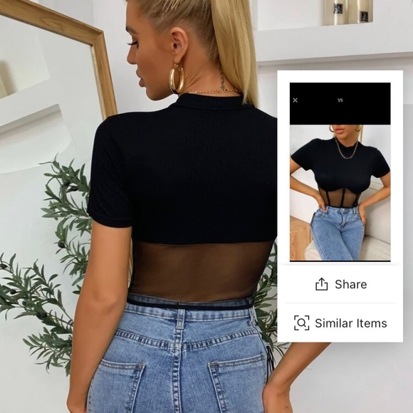 SheIn Mesh Top - Picture 2 of 2